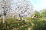 "Wiosna w czereśniowym sadzie" M. Szczepaniake""