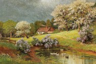 "Wieś wiosną" A. Arnneger