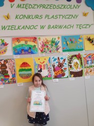MIĘDZYPRZEDSZKOLNY KONKURS PLASTYCZNY „WIELKANOC W BARWACH TĘCZY”