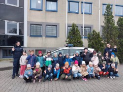 WYCIECZKA NA KOMENDĘ POLICJI W OSTROWIE WIELKOPOLSKIM