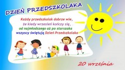 „Dzień Przedszkolaka” na sportowo w grupie „Żabki” 20 września 2023 roku (środa)