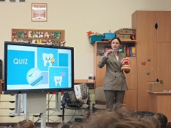 Higiena jamy ustnej - spotkanie z przedstawicielką PSSE w Ostrowie Wielkopolskim