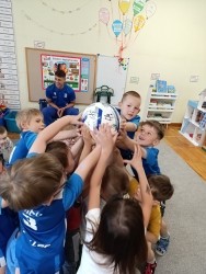 Spotkanie z zawodnikiem Lecha  Poznań 